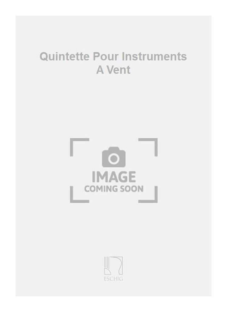 Quintette Pour Instruments A Vent